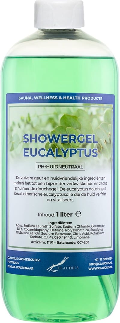 Claudius Douchegel Eucalyptus 1 liter - Showergel