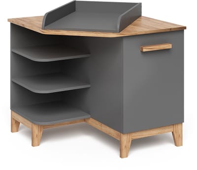 Vitalispa Malia Verschoontafel – 85 x 85.2 cm met deur Grijs/Kunstnijverheid