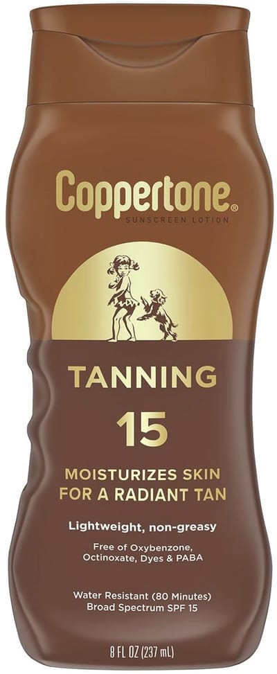 Coppertone Tanning Sunscreen Lotion - SPF 15 - 237 ml