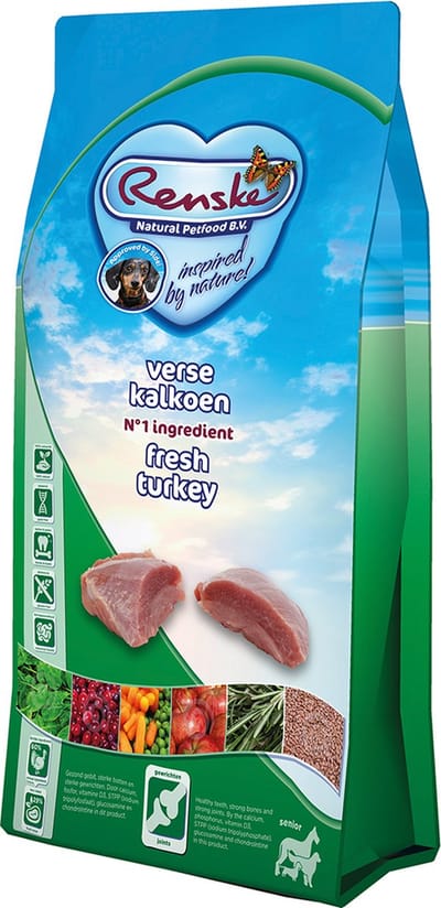 Renske Senior Hondenvoer - Kalkoen Graanvrij - Hypoallergeen 2kg