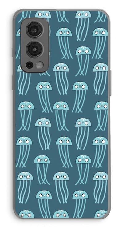 Case Company® - Hoesje geschikt voor OnePlus Nord 2 5G hoesje - Kwallie - Soft Cover Telefoonhoesje - Bescherming aan alle Kanten en Schermrand