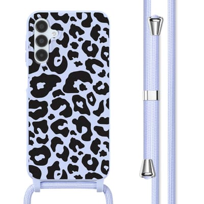 imoshion Hoesje - Geschikt voor Samsung Galaxy A15 (4G) / A15 (5G) - Siliconen design hoesje met koord - Animal Lila