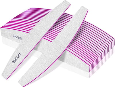 12 Stuks Dubbelzijdige Vijlenset voor Nagels, Perfect voor Nagelstudie en Thuisgebruik, Professionele Nagelverzorging