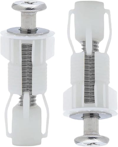 Toiletzitting Bevestiging - Schroeven Set - Badkamer Reparatie - Universele Pasvorm - 4.5 cm Lengte - Zwart