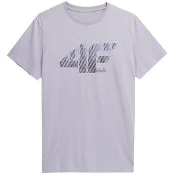 T-shirt Korte Mouw 4F SS23TTSHM309CHODNYJASNYSZARY