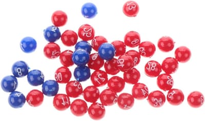 100 Digit Plastic Bingo Balls voor Feestspellen, Loterijen en Vermaak - Perfect voor Groepen en Evenementen