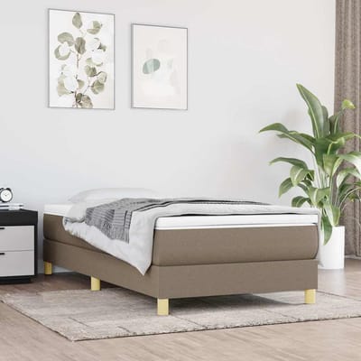 vidaXL - Boxspring - bed - 80x200 - cm - stof - taupe