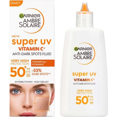 Garnier Glow and Protect Duo: Natural Bronzer Self-Tan Drops and Ambre Solaire Vitamin C Facial SPF50+ Fluid