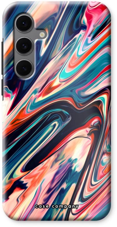 Case Company® - Hoesje geschikt voor Samsung Galaxy S24 FE hoesje - Quantum Being - Tough Case - Maximale Bescherming alle Kanten en Schermrand