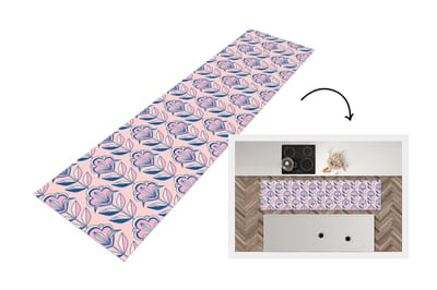 Keukenloper 200x50 cm - Keukenmat vinyl Retro - Design - Bloemen - Keukenmatten loper - Keuken vloerkleed tapijt