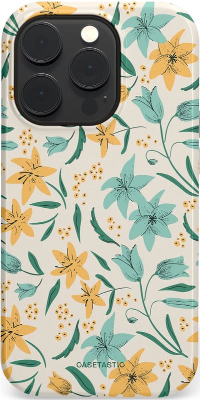 Casetastic Hoesje Geschikt voor Apple iPhone 14 Pro Magsafe - Stijlvolle Beschermende Duo-layer Case - Sereen in bloei