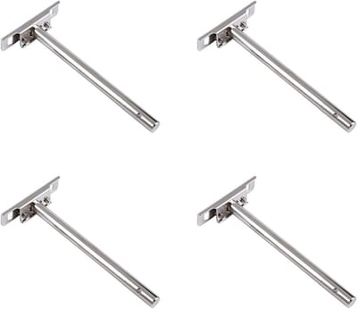 Famanu – Set van 4 onzichtbare zwevende plankdragers, metalen wandmontage voor zware lasten