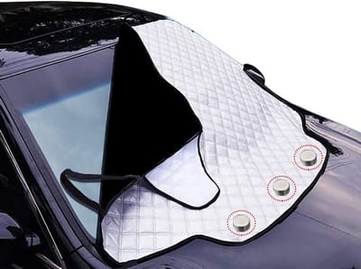 Famanu – Auto-zonneklep-organizer - multifunctionele zonneklep-organizer van zwart materiaal - kaarthouder - documentenhouder en brillenhouder - universeel auto-accessoire