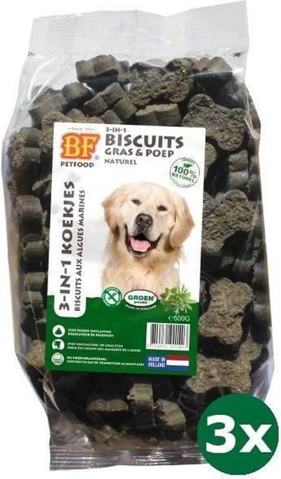 3x500 gr Biofood 3 in 1 hondenmineralenkoekjes kruiden
