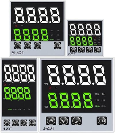Temperatuurregelaar - Thermostaat PID - Temperatuur Beheersen - Dubbele Uitgang - 72x72mm - Zwart