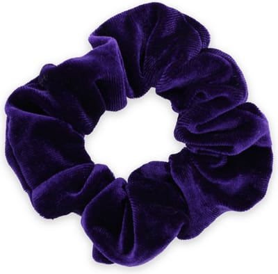 Kraagjeskopen.nl - Scrunchie Velvet Paars Haarelastiek Haaraccessoire - 1 stuk
