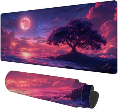 Muismat Bureauonderlegger - Grote Mat - Comfortabel Werken - Antislip Rubber - 150x80 cm - Landschap