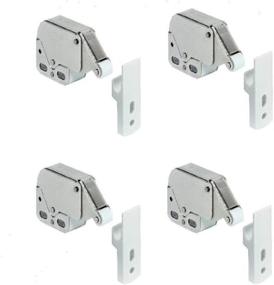 Set van 4 Mini Veergrendels, Automatische Catch Lock voor Keuken, Kast en Meubelbeveiliging