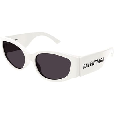 Balenciaga Side Letter Onregelmatige Vorm Zonnebril Dames zonnebril BB0258S-003 58 black