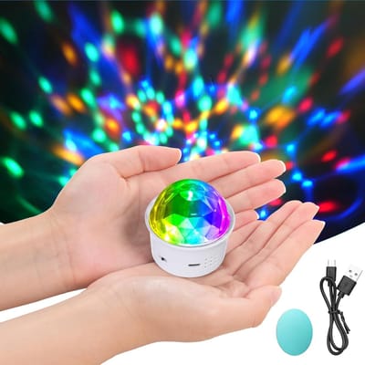 LED Feestverlichting met Geluidsgeactiveerde en Afstandsbediening - Spraakgestuurde Disco Lamp voor Sfeervolle Evenementen - Binnen en Buiten - Kleurrijke Lichteffecten voor Feestjes