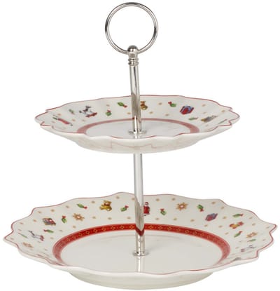Villeroy & Boch Toy's Delight Etagère-  2-laags - 24 cm - Kerst