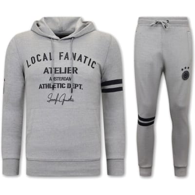 Trainingspak Heren - Joggingpak Heren - Huispak Heren - Tracksuit Heren Athletic Dept - Grijs / Antra