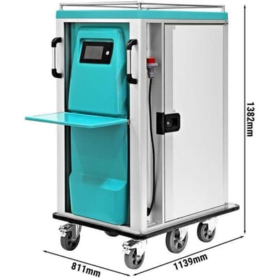 GGM Gastro Krankenhaus-Service-Wagen - Heiß & Kalt - inkl. 24 Spezialtabletts 37/63