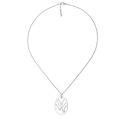 Orphelia Dames 925 Sterling Zilveren Ketting met Hanger - Zilver ZH-4360