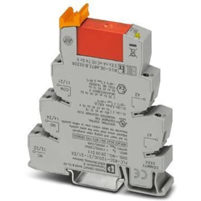 Phoenix Contact PLC-RSC-120UC/21-21/EX Relaismodule (modulair) Nominale spanning: 120 V/AC Schakelstroom (max.): 6 A 2x wisselcontact 10 stuk(s)