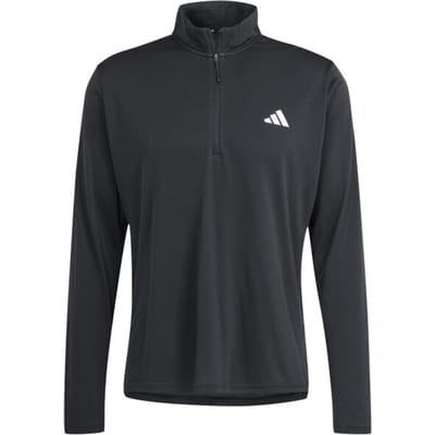 adidas Performance Train Essentials Training Longsleeve met Korte Rits - Heren - Zwart- M