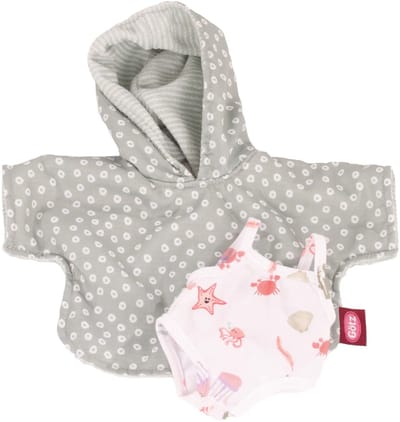 Götz Poppenkleding Badcape en Body 30 - 33 cm