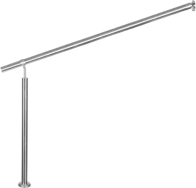 Trapleuning Roestvrij Staal - Balustrade Traphek - Veilig Trap Lopen - Verstelbare Hoek - 180 cm Lengte - Geborsteld Staal