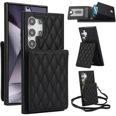 Crossbody Portemonnee met Kaarthouder Telefoonhoesje voor Samsung Galaxy S23 S21 FE S24 S22 Ultra A13 A53 A14 A54 A15 A55 Leren Hoes For Galaxy S22 Ultra