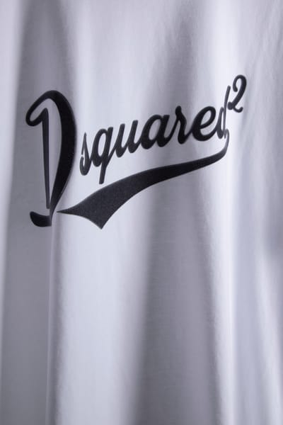 T-shirt met labelprint