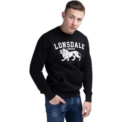 Lonsdale London Kersbrook Heren Sweatshirts - zwart - XXL