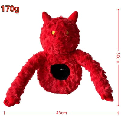 Roblox Griezelige Baviaan Pluche Rood Pluizig Holle Lichaam Schattig Gehoornd Zacht Knuffeldier Merchandise Geboortedatum Cadeau Speelgoed Ontworpen Voor Kinderen red