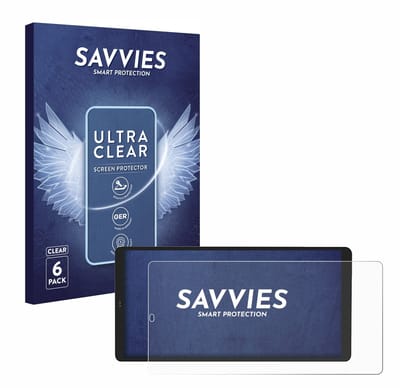 Savvies - Screenprotector voor Shelly Wall Display X2 - Folie Beschermfolie transparant 6 Stuks