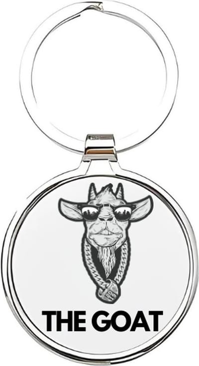 Akyol - Goat Sleutelhanger - schaap - dierenliefhebbers - Geit - boerderijdieren - 4 x 7,5 CM