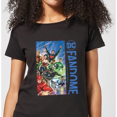 DC Fandome Justice League Women's T-Shirt - Black - XS