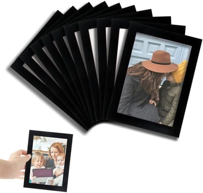 Dailygoods- Fotolijsten Magnetisch - 10 Stuks - Zelfklevend - Opklapbare Magnetlijsten - Wanddecoratie - Voor A6 Foto's - Minimalistisch Ontwerp - Magnetische Fotolijst