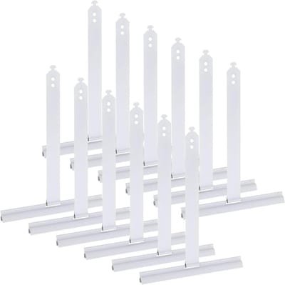 Roller Shutter Springs - Ophangveren Gordijn - Rolgordijnen Ophangen - Roestvrij Aluminium - 150 mm Lengte - Wit