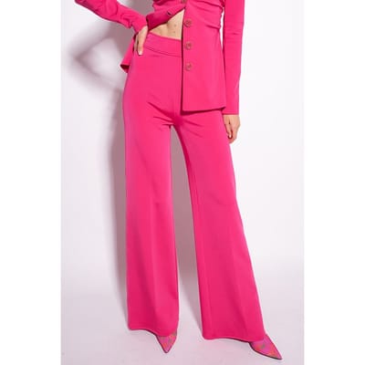 PINKO Porfiria Trousers Fuchsia Size: 36 | Wide-Leg & Flared Pants Outlet | Dames | Roze