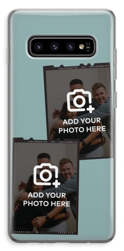 Gepersonaliseerd - Case Company® - Hoesje geschikt voor Samsung Galaxy S10 Plus hoesje - Polaroid Zwart - Soft Cover Telefoonhoesje - Bescherming aan alle Kanten en Schermrand