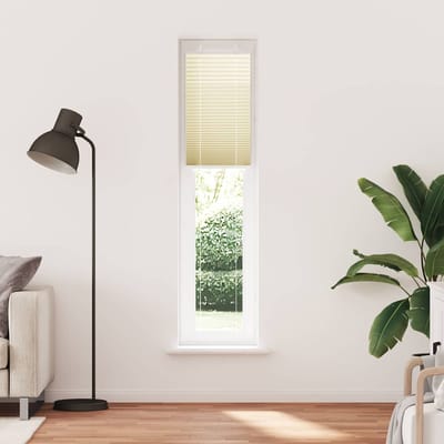 vidaXL - Plissé - rolgordijn - 45x200 - cm - stofbreedte - 44,4 - cm - polyester - crème