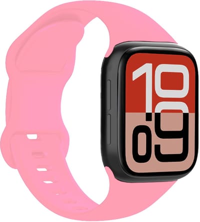 Horloge Band Geschikt voor Apple Watch 1, 2, 3, 4, 5, 6, 7, 8, 9, SE - 38/40/41 mm Bandje Siliconen Verstelbaar - Roze