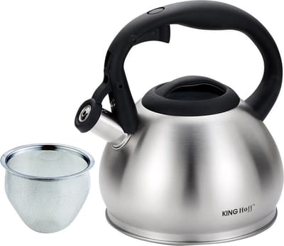 Kinghoff 1633 - Fluitketel - RVS - 1,2 liter - Kleine fluitketel