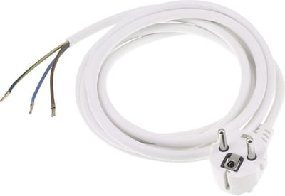 Q-Link aansluitsnoer - randaarde - 2500W - 3 x 1.0 mmÂ² - 2.5 m - wit