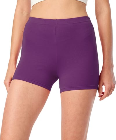 Merry Style MS-MS10-392-LE Dames Leggings - Sport - Vrijetijdsbroek - Hotpants - Shorts - Boxershorts - Kort - Katoen - Paars - L