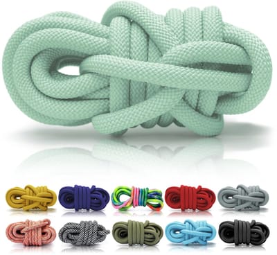 PPM koord 5 m aan 1 stuk, 10 mm dik, mint, gevlochten polypropyleen multifilament, onderhoudsarm en lichtgewicht, weerbestendig, drijvend, kleurvast, voor hondenlijn, halsband, takelwerk en