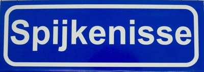Souv© - magneet plaatsnaambord Spijkenisse